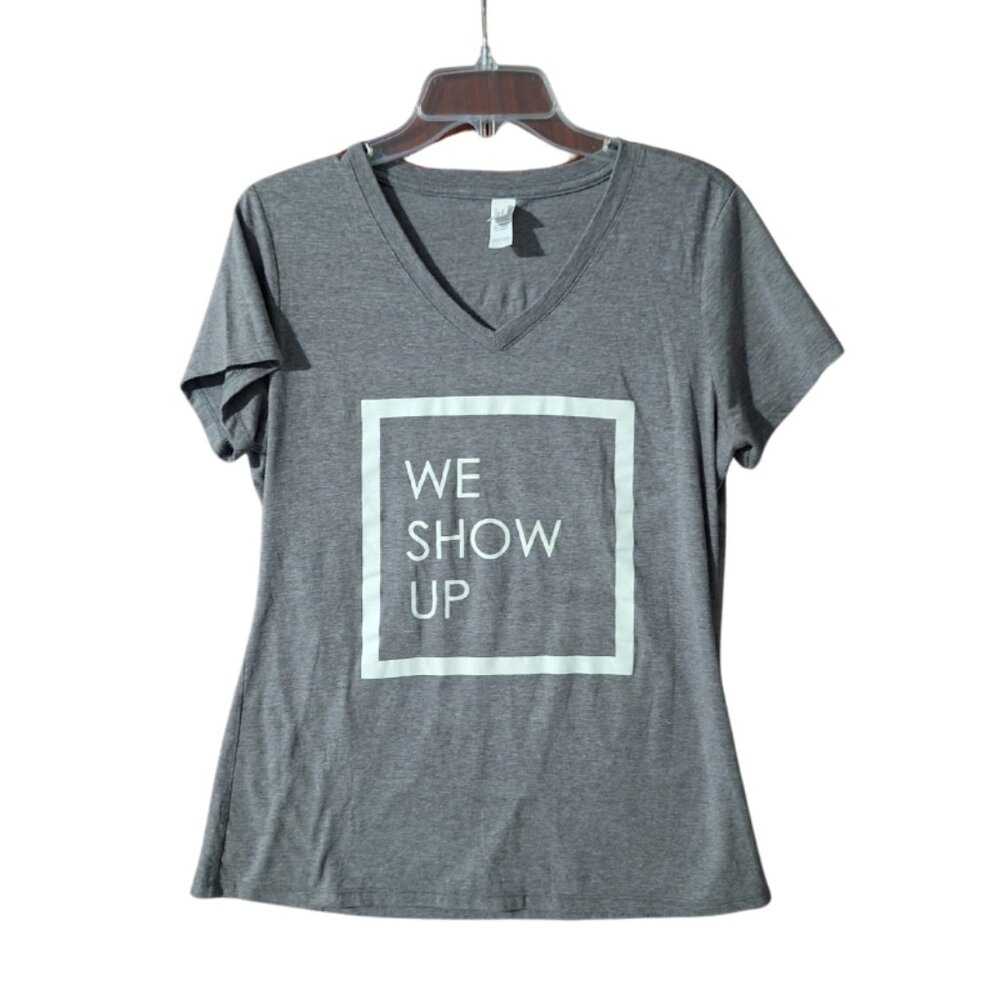 "We Show Up" Grey T-Shirt by District